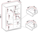 Ντουλάπα Qubic 1D2S Γραφείου
