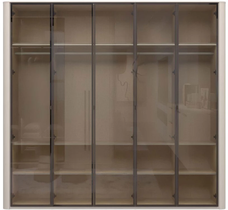 Ντουλάπα Dutchess πεντάφυλλη glass