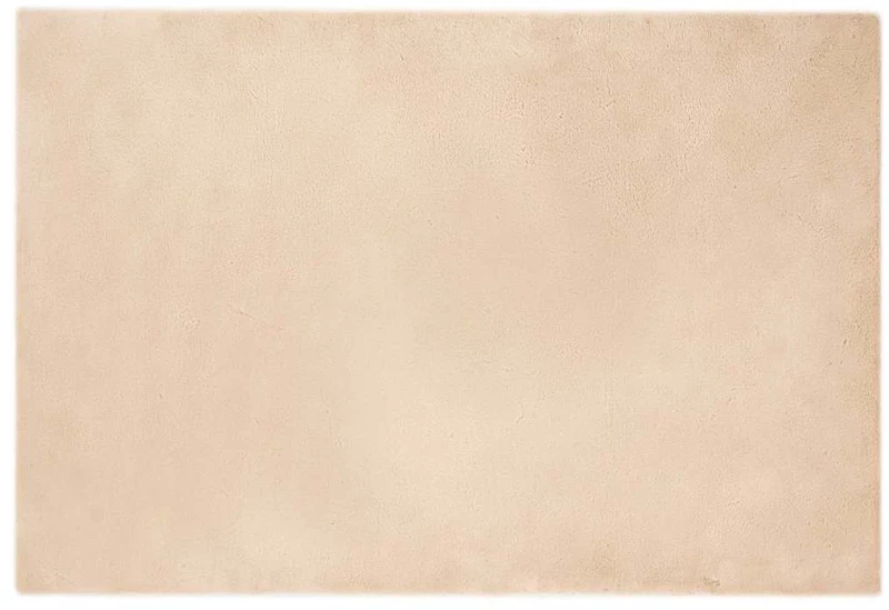 vidaXL Χαλιά Ψεύτικου Κουνελιού Olite Μπεζ 120 x 170 cm Πολυεστέρας