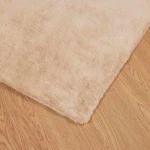 vidaXL Χαλιά Ψεύτικου Κουνελιού Olite Μπεζ 120 x 170 cm Πολυεστέρας