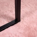 vidaXL Χαλιά Ψεύτικου Κουνελιού Olite Ροζ 80 x 200 cm Πολυεστέρας