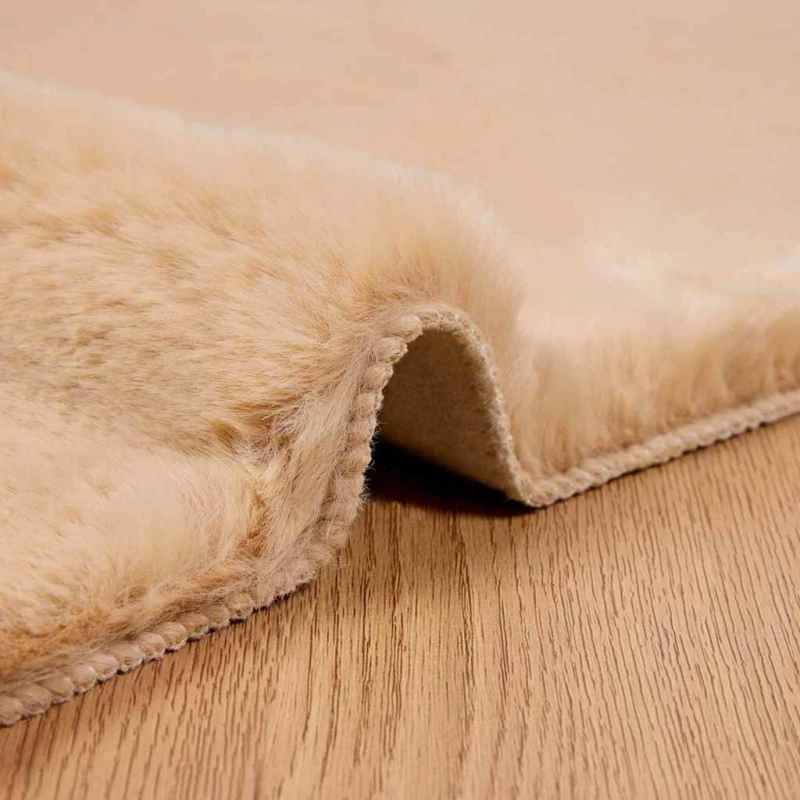 vidaXL Χαλιά Ψεύτικου Κουνελιού Olite Taupe 80 x 150 cm Πολυεστέρας