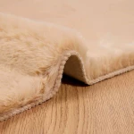 vidaXL Χαλιά Ψεύτικου Κουνελιού Olite Taupe 80 x 150 cm Πολυεστέρας