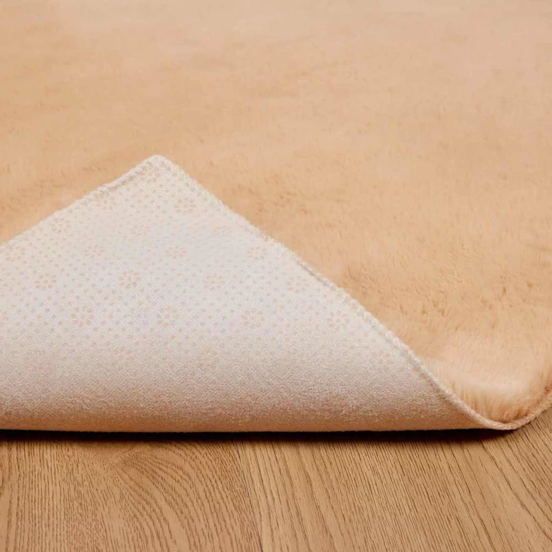 vidaXL Χαλιά Ψεύτικου Κουνελιού Olite Taupe 80 x 150 cm Πολυεστέρας
