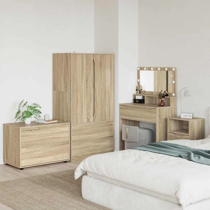 vidaXL Ντουλάπι αποθήκευσης Δρύς Sonoma 80 x 48 x 57 εκ