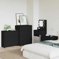 vidaXL Ντουλάπι αποθήκευσης Μαύρο 80 x 31 x 81 εκ Επεξεργασμένο ξύλο