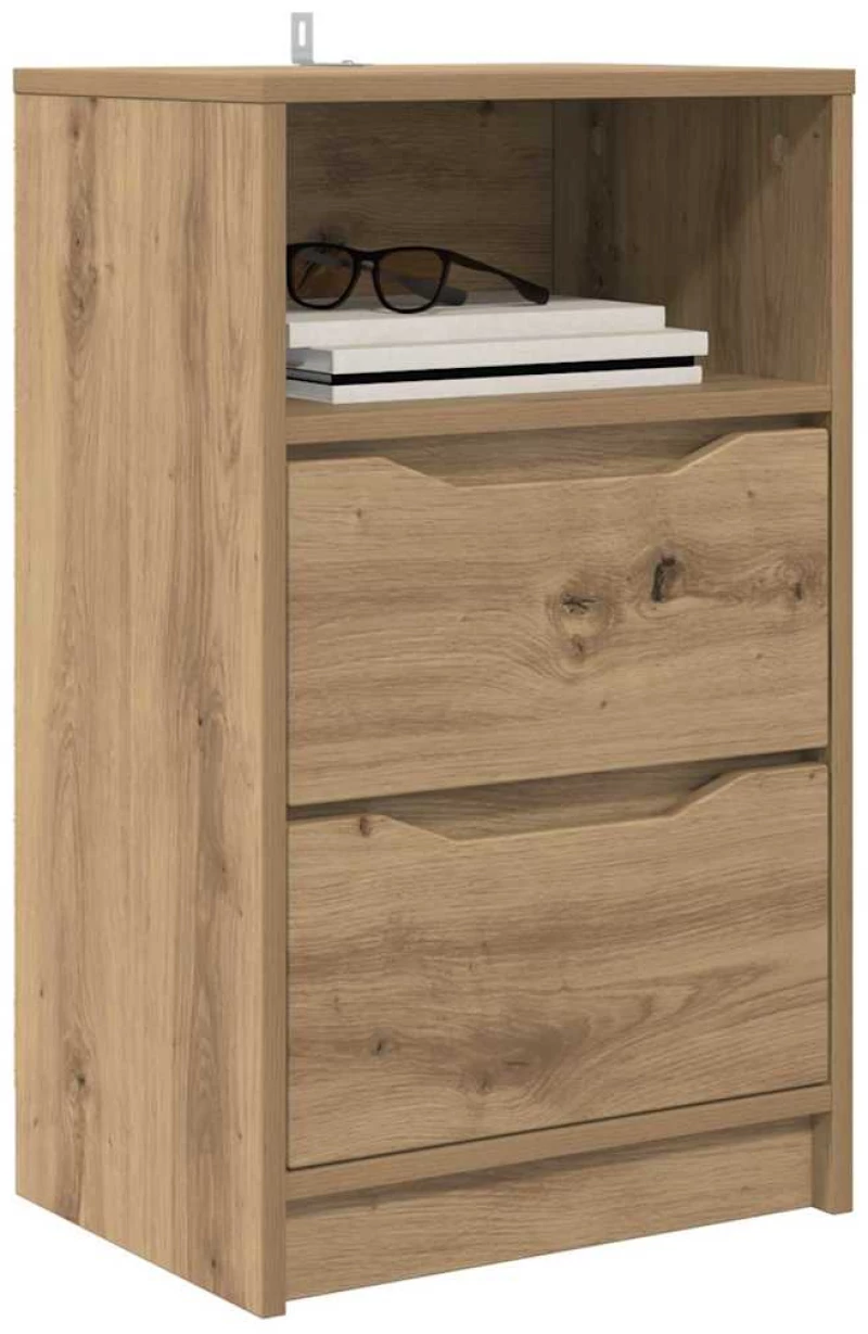 vidaXL Κομοδίνα 2 pcs Artisan Oak 40 x 30 x 467 εκ Επεξεργασμένο ξύλο