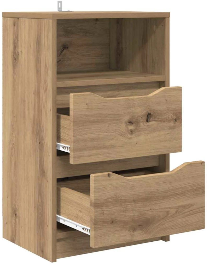 vidaXL Κομοδίνα 2 pcs Artisan Oak 40 x 30 x 467 εκ Επεξεργασμένο ξύλο