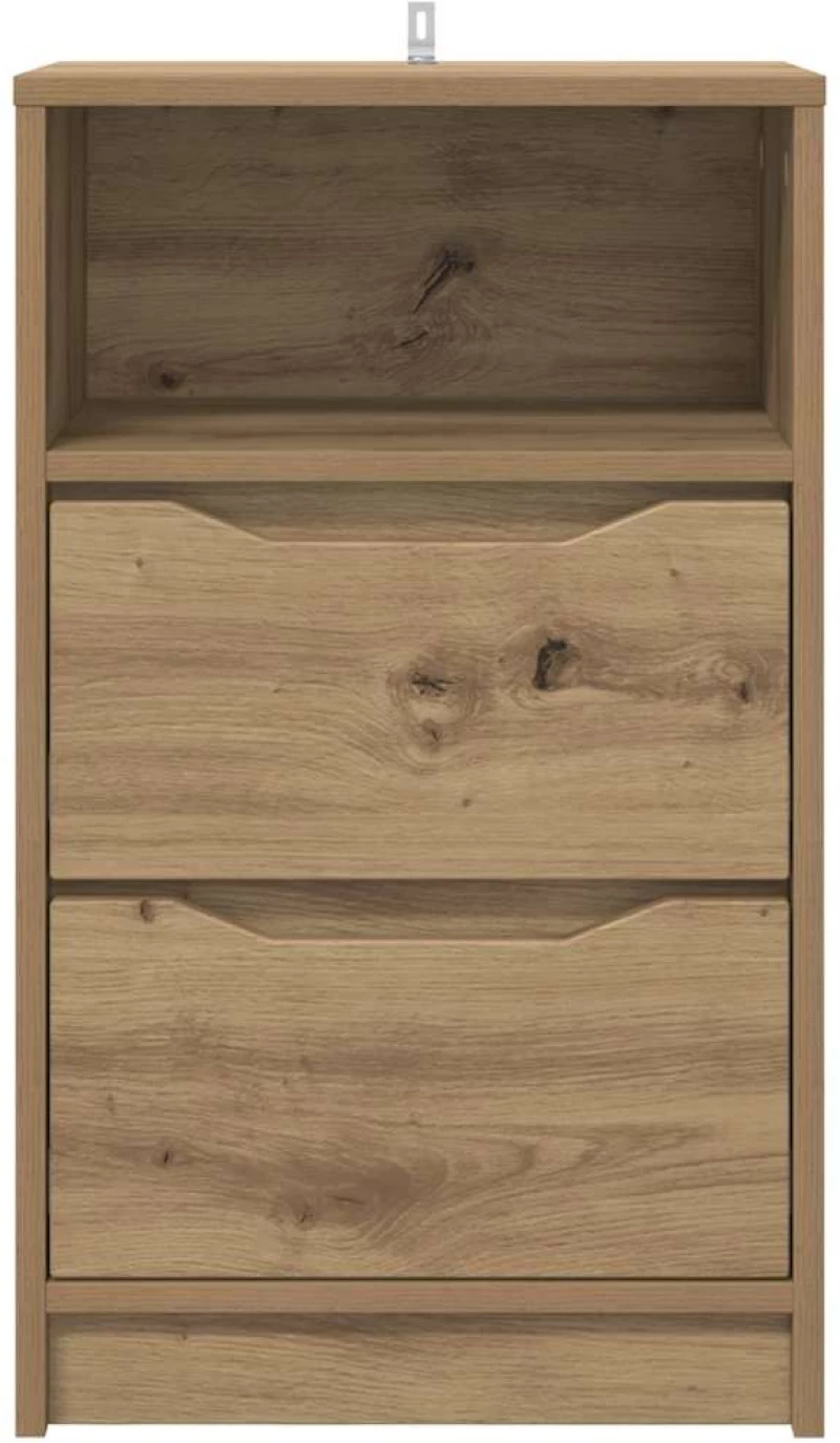 vidaXL Κομοδίνα 2 pcs Artisan Oak 40 x 30 x 467 εκ Επεξεργασμένο ξύλο