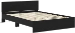 vidaXL Σκελετός Κρεβατιού Μαύρη Οξυά 120 x 190 cm Επεξεργασμένο ξύλο