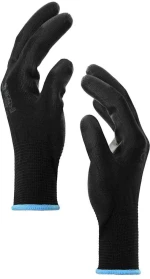 vidaXL Γάντια Εργασίας 24 pcs Μαύρο 9 / l Πολυεστέρας