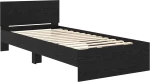 vidaXL Σκελετός Κρεβατιού Μαύρη Οξυά 100 x 200 cm Επεξεργασμένο ξύλο