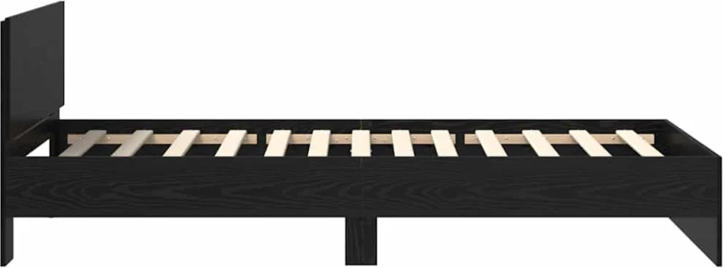 vidaXL Σκελετός Κρεβατιού Μαύρη Οξυά 100 x 200 cm Επεξεργασμένο ξύλο