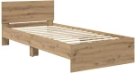 vidaXL Σκελετός Κρεβατιού Artisan Oak 90 x 190 cm Επεξεργασμένο ξύλο