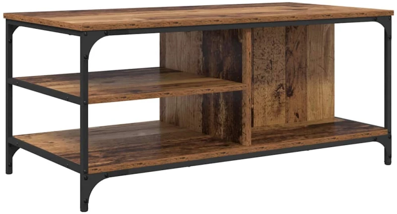 vidaXL Τραπεζάκι σαλονιού Παλιό Ξύλο 100 x 50 x 45 cm