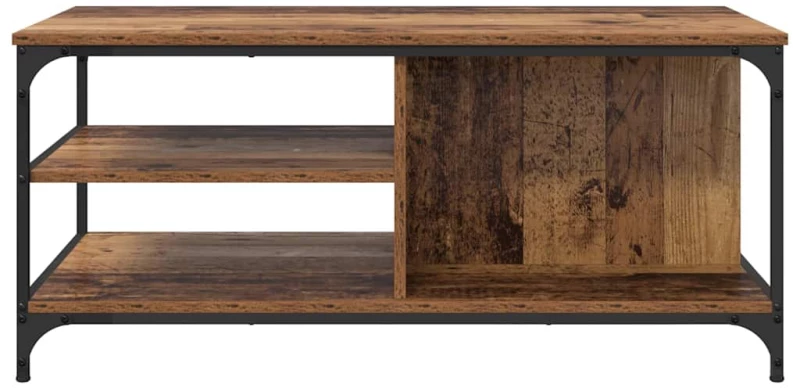 vidaXL Τραπεζάκι σαλονιού Παλιό Ξύλο 100 x 50 x 45 cm