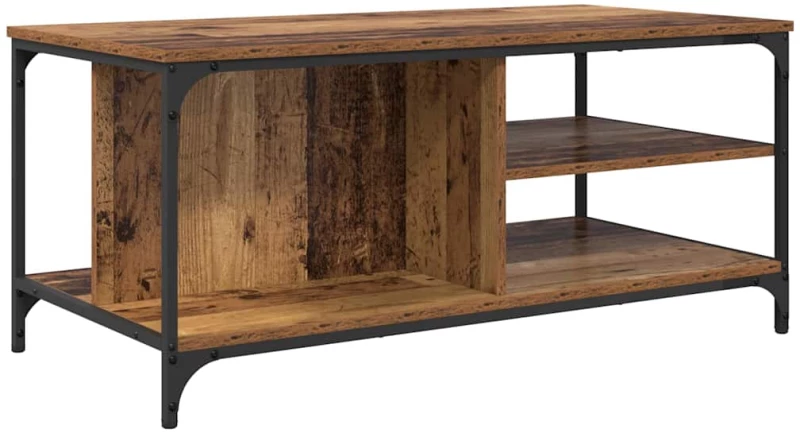 vidaXL Τραπεζάκι σαλονιού Παλιό Ξύλο 100 x 50 x 45 cm