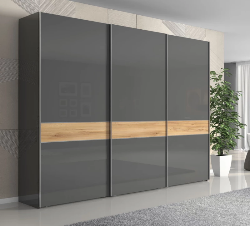 Ντουλάπα συρόμενη τρίφυλλη Agate 280