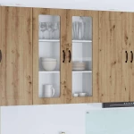 vidaXL Κρεμαστό ντουλάπι κουζίνας Artisan Oak 80 x 31 x 100 εκ.