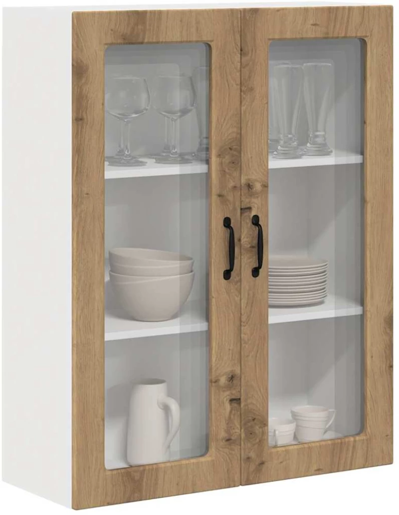 vidaXL Κρεμαστό ντουλάπι κουζίνας Artisan Oak 80 x 31 x 100 εκ.