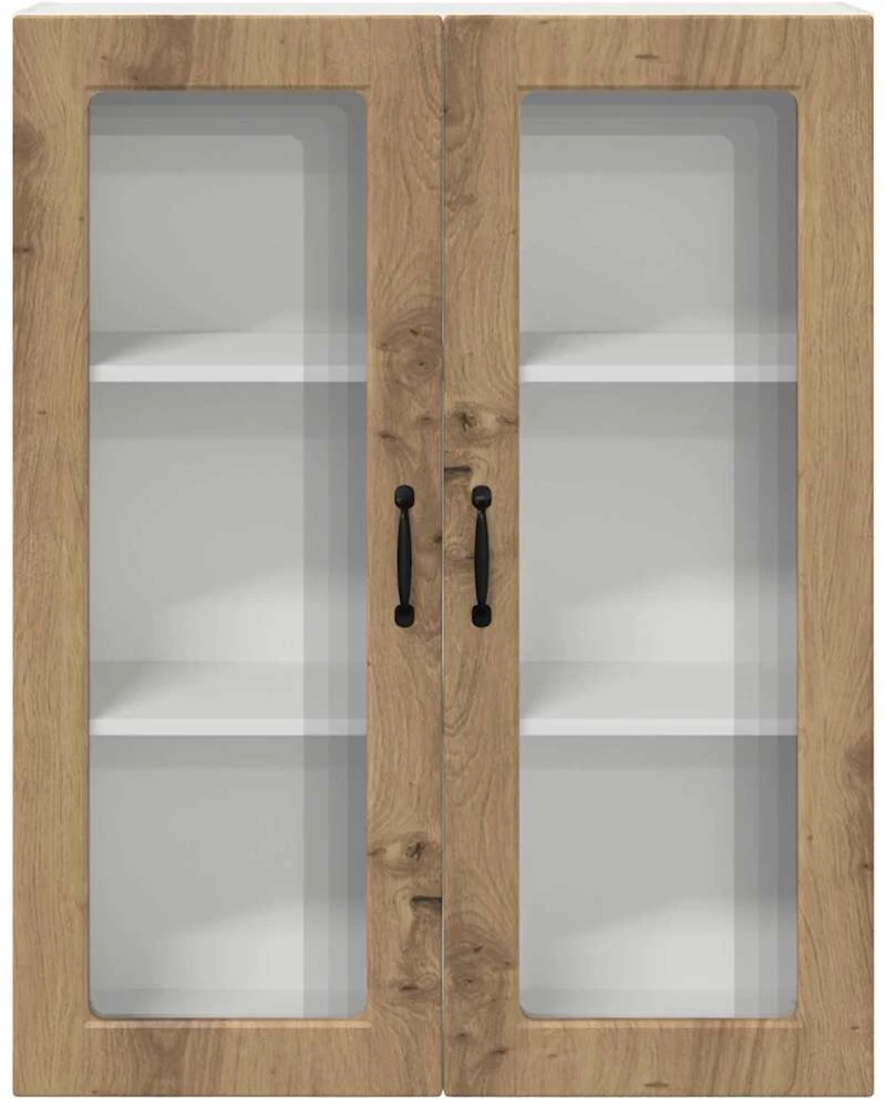 vidaXL Κρεμαστό ντουλάπι κουζίνας Artisan Oak 80 x 31 x 100 εκ.