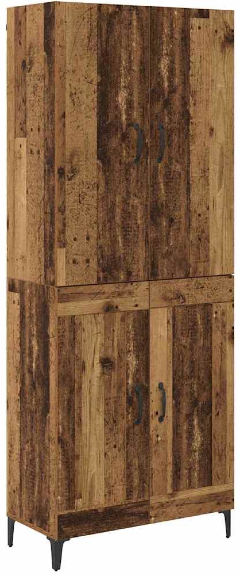 vidaXL Highboard Παλιό Ξύλο 69,5 x 34 x 180 εκ. Επεξεργασμένο ξύλο