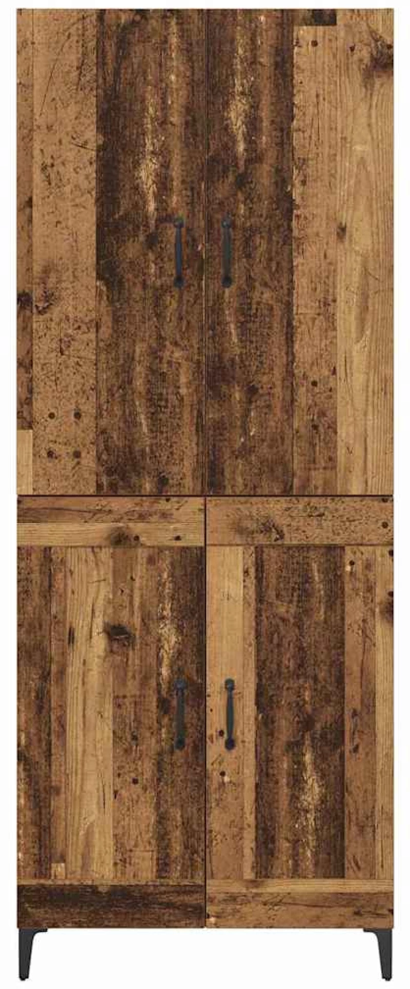vidaXL Highboard Παλιό Ξύλο 69,5 x 34 x 180 εκ. Επεξεργασμένο ξύλο