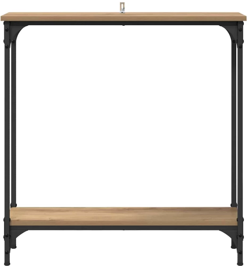 vidaXL Τραπέζι κονσόλας με ράφι Artisan Oak 75 x 22,5 x 75 εκ