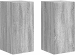 vidaXL Ντουλάπι Τηλεόρασης Τοίχου 2 pcs Γκρίζο Σονομα 30 x 31 x 60 εκ