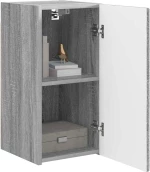 vidaXL Ντουλάπι Τηλεόρασης Τοίχου 2 pcs Γκρίζο Σονομα 30 x 31 x 60 εκ