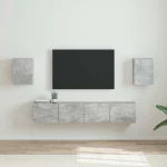 vidaXL Ντουλάπι Τηλεόρασης Τοίχου 2 pcs Σκυρόδεμα 30 x 31 x 40 εκ.