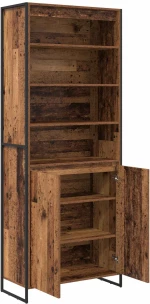 vidaXL Ψηλά Ντουλάπια 2 pcs Παλιό Ξύλο 60 x 36 x 300 εκ.