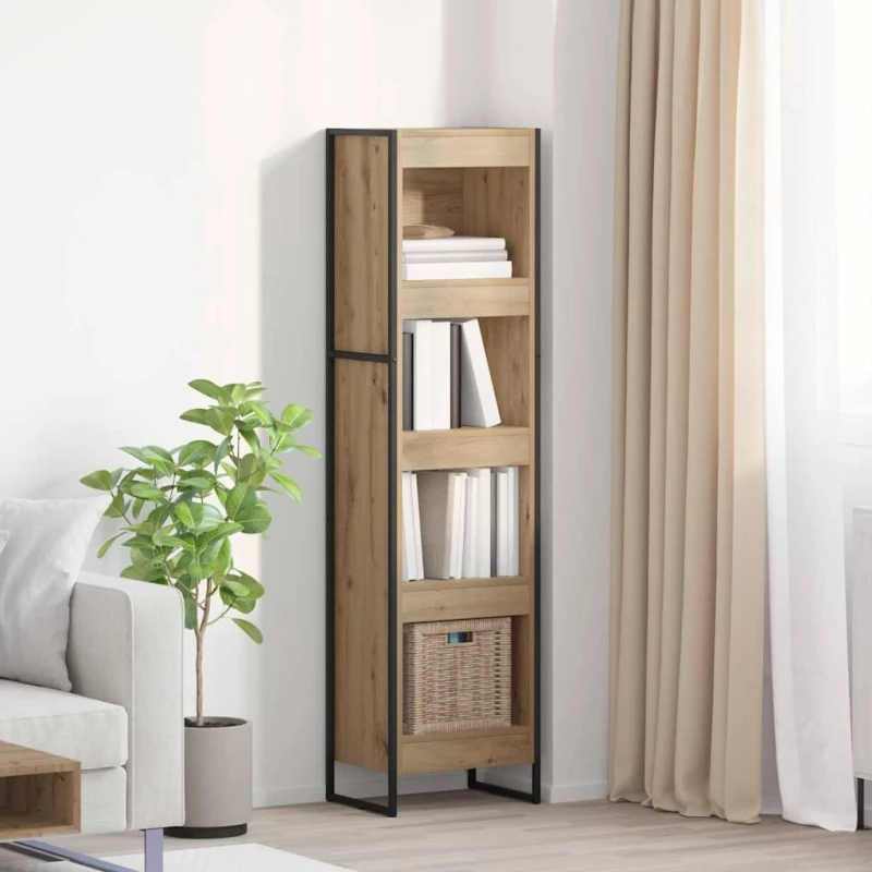 vidaXL Βιβλιοθήκη Καρυδιά Χειροποίητης Εργασίας 80 x 30 x 155 εκ