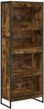 vidaXL Βιβλιοθήκη Καπνιστό Δρύς 80 x 30 x 155 εκ Επεξεργασμένο ξύλο