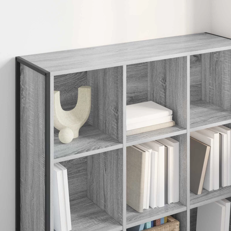 vidaXL Βιβλιοθήκη Γκρίζο Σονομα 99.5 x 30 x 108.5 εκ