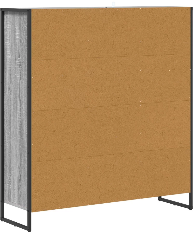 vidaXL Βιβλιοθήκη Γκρίζο Σονομα 99.5 x 30 x 108.5 εκ