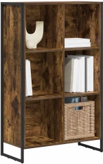 vidaXL Βιβλιοθήκη Καπνιστό Δρύς 99.5 x 30 x 108.5 εκ