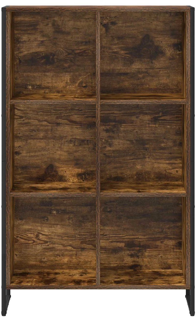 vidaXL Βιβλιοθήκη Καπνιστό Δρύς 99.5 x 30 x 108.5 εκ