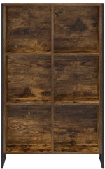 vidaXL Βιβλιοθήκη Καπνιστό Δρύς 99.5 x 30 x 108.5 εκ