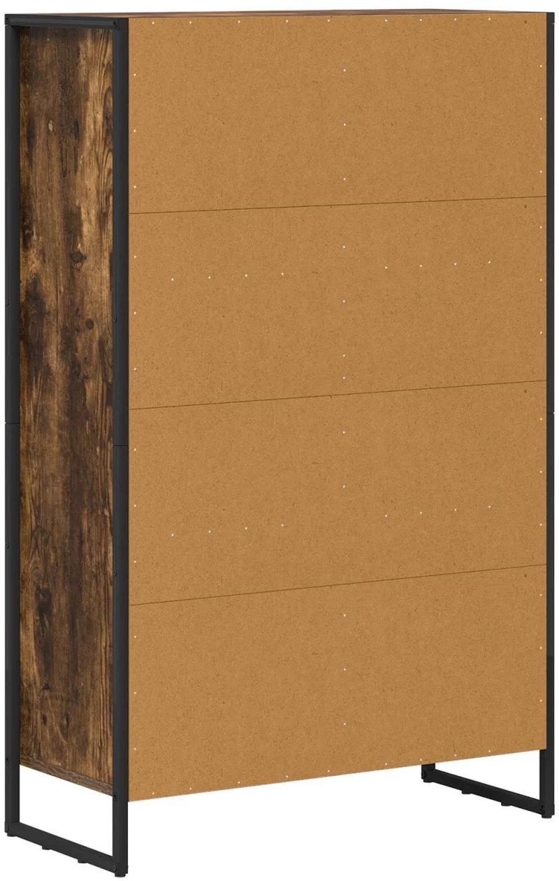 vidaXL Βιβλιοθήκη Καπνιστό Δρύς 99.5 x 30 x 108.5 εκ