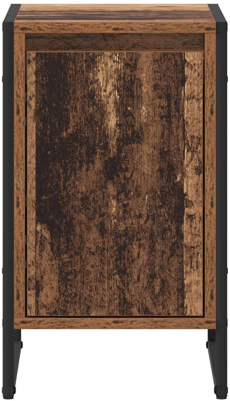 vidaXL Κομοδίνο 2 pcs Παλιό Ξύλο 39,5 x 30 x 50 εκ Επεξεργασμένο ξύλο