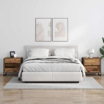 vidaXL Κομοδίνο 2 pcs Παλιό Ξύλο 50 x 39.5 x 50 εκ. Επεξεργασμένο ξύλο