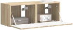 vidaXL Ντουλάπι Τηλεόρασης Τοίχου 2 pcs Σονόμα 60 x 31 x 29.5 εκ