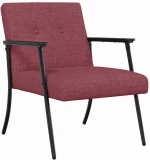 vidaXL Πολυθρόνα Κόκκινο 59 x 75 x 78 εκ ύφασμα