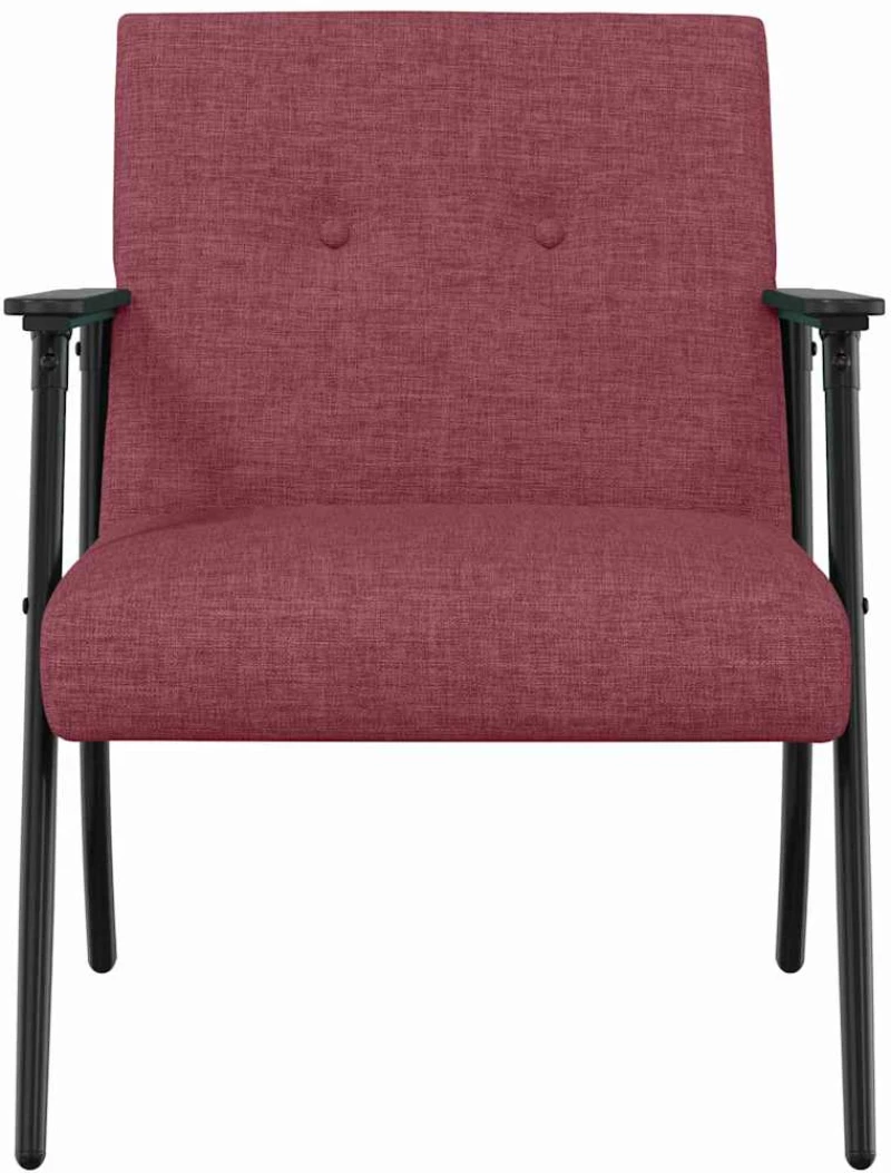 vidaXL Πολυθρόνα Κόκκινο 59 x 75 x 78 εκ ύφασμα
