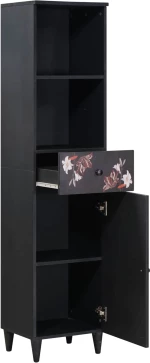 vidaXL Ντουλάπι Μπάνιου με συρτάρι Πολύχρωμο 38 x 33,5 x 160 εκ