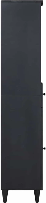 vidaXL Ντουλάπι Μπάνιου με συρτάρι Πολύχρωμο 38 x 33,5 x 160 εκ