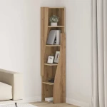 vidaXL Γωνιακό Ντουλάπι Λευκό 27,5x27x140εκ Επεξεργασμένο ξύλο