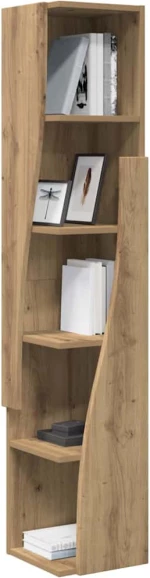 vidaXL Γωνιακό Ντουλάπι Λευκό 27,5x27x140εκ Επεξεργασμένο ξύλο