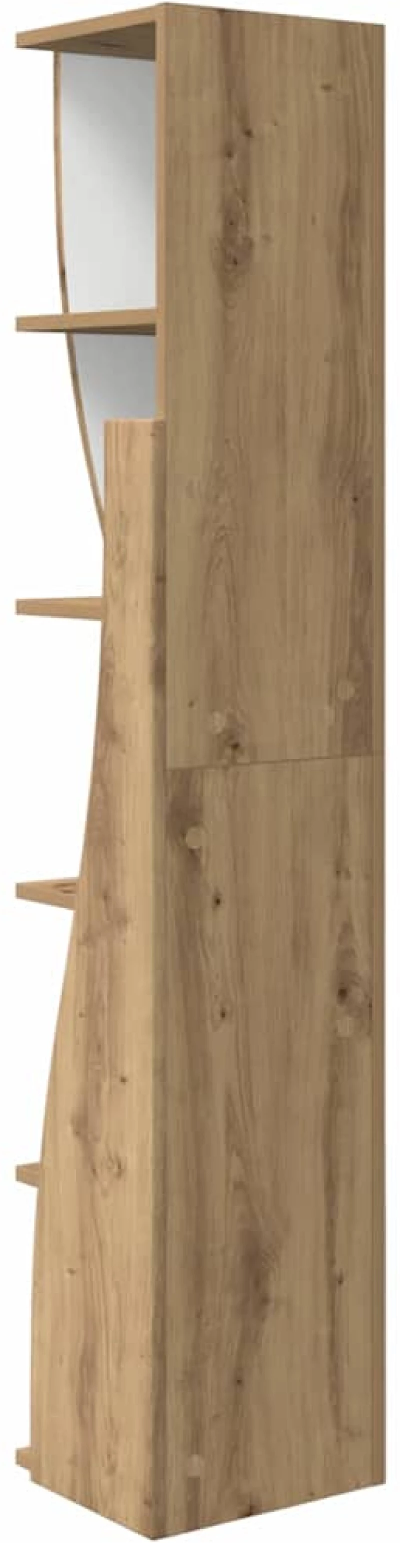 vidaXL Γωνιακό Ντουλάπι Λευκό 27,5x27x140εκ Επεξεργασμένο ξύλο